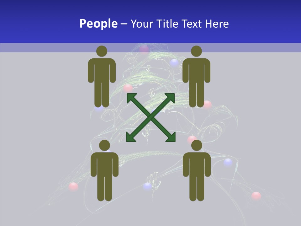 Green Decorations Christmas PowerPoint Template