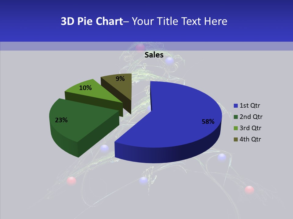 Green Decorations Christmas PowerPoint Template