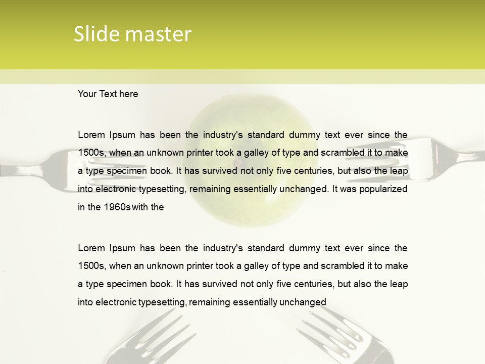 Arrangement Vitamin Weightloss PowerPoint Template
