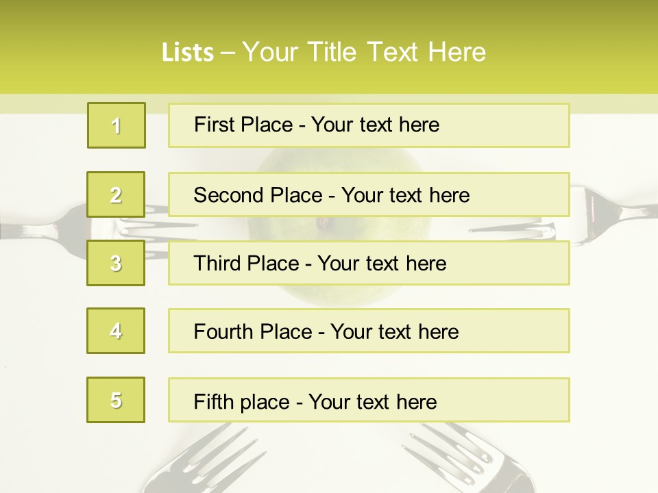 Arrangement Vitamin Weightloss PowerPoint Template