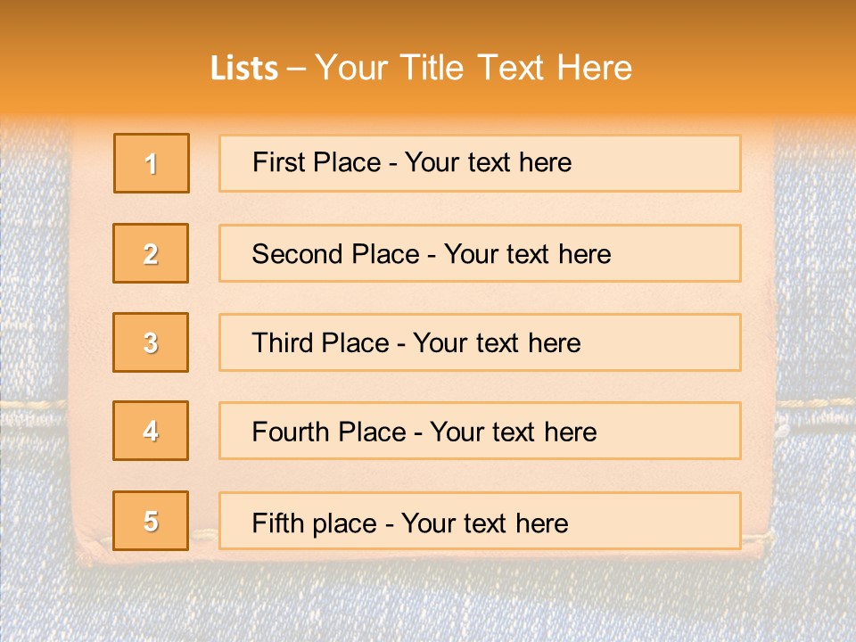 Empty Pants Trousers PowerPoint Template