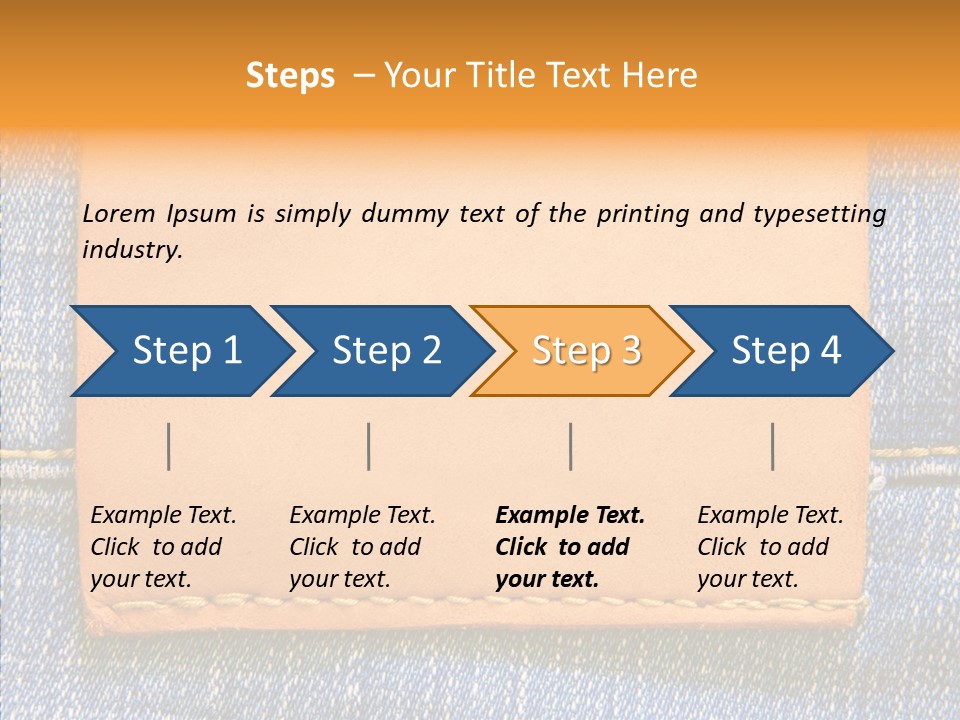 Empty Pants Trousers PowerPoint Template