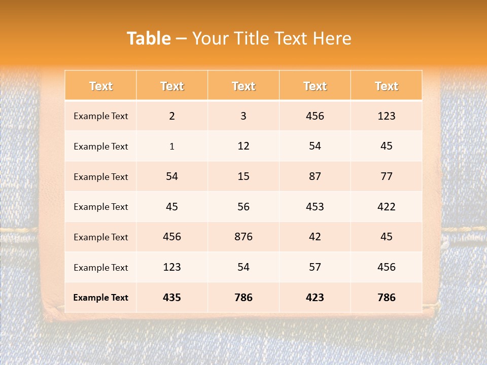 Empty Pants Trousers PowerPoint Template