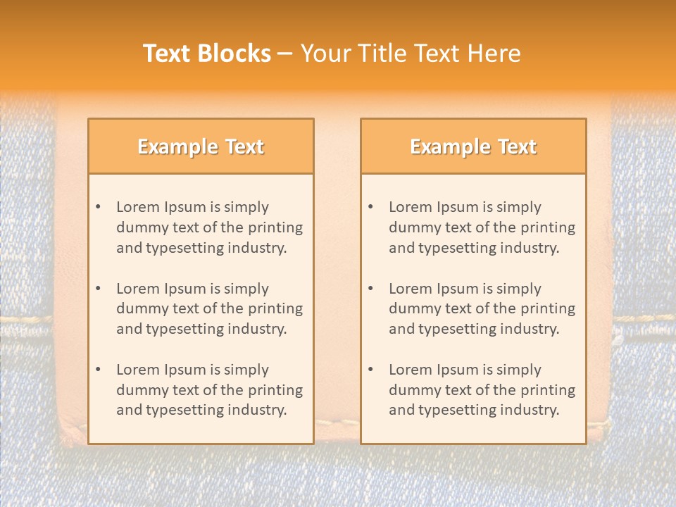Empty Pants Trousers PowerPoint Template