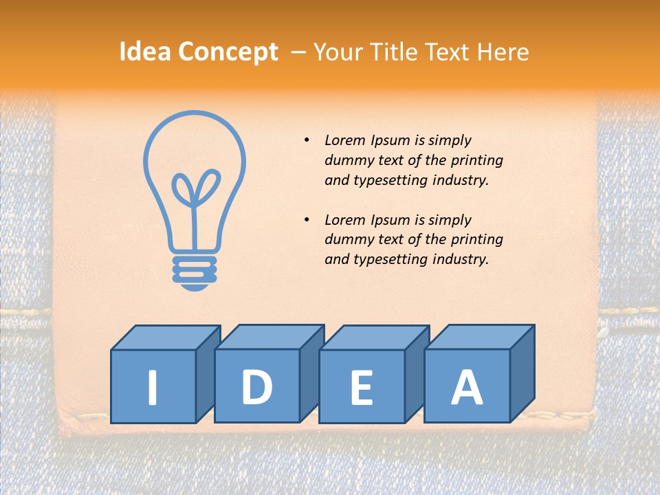 Empty Pants Trousers PowerPoint Template