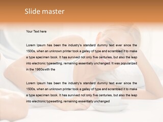 Blond Glamorous Sensual PowerPoint Template
