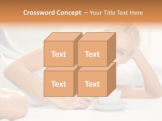 Blond Glamorous Sensual PowerPoint Template