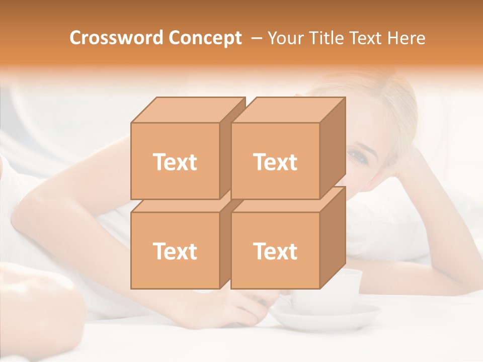 Blond Glamorous Sensual PowerPoint Template