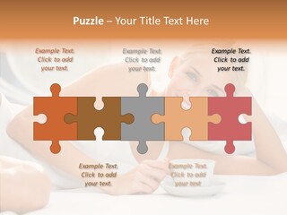 Blond Glamorous Sensual PowerPoint Template