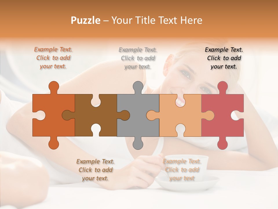 Blond Glamorous Sensual PowerPoint Template
