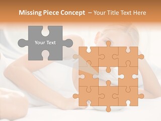 Blond Glamorous Sensual PowerPoint Template