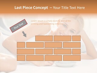 Blond Glamorous Sensual PowerPoint Template