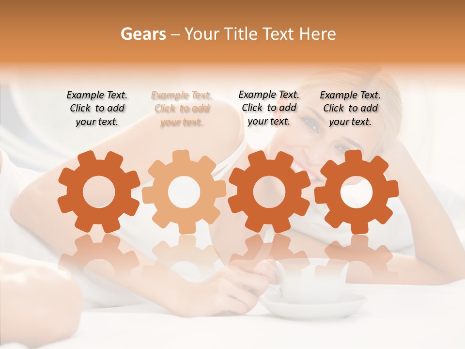 Blond Glamorous Sensual PowerPoint Template