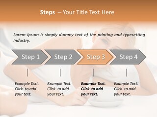 Blond Glamorous Sensual PowerPoint Template