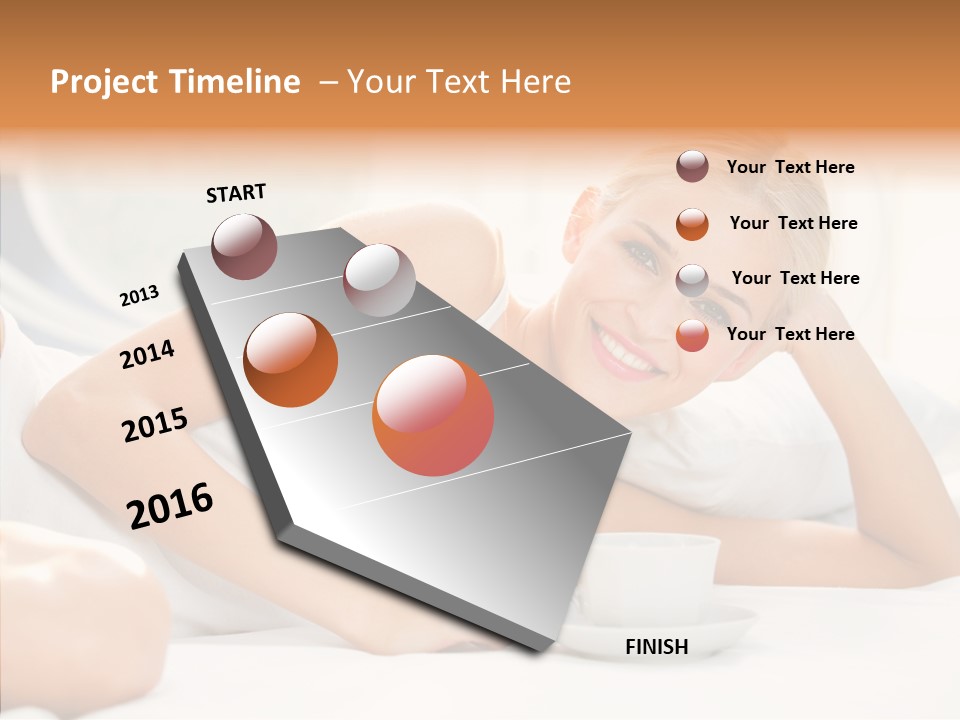 Blond Glamorous Sensual PowerPoint Template