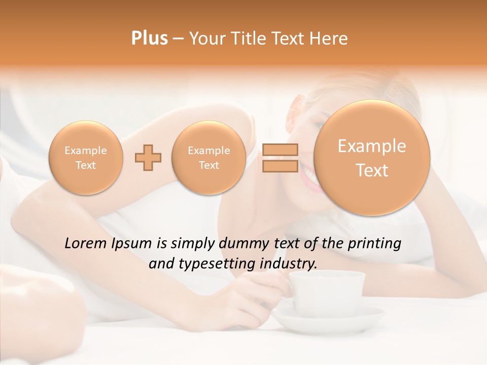 Blond Glamorous Sensual PowerPoint Template
