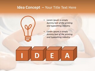 Blond Glamorous Sensual PowerPoint Template