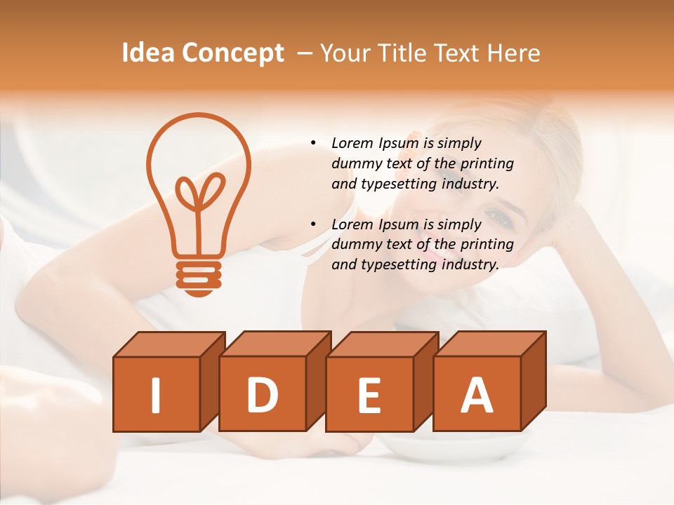 Blond Glamorous Sensual PowerPoint Template