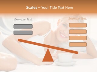 Blond Glamorous Sensual PowerPoint Template