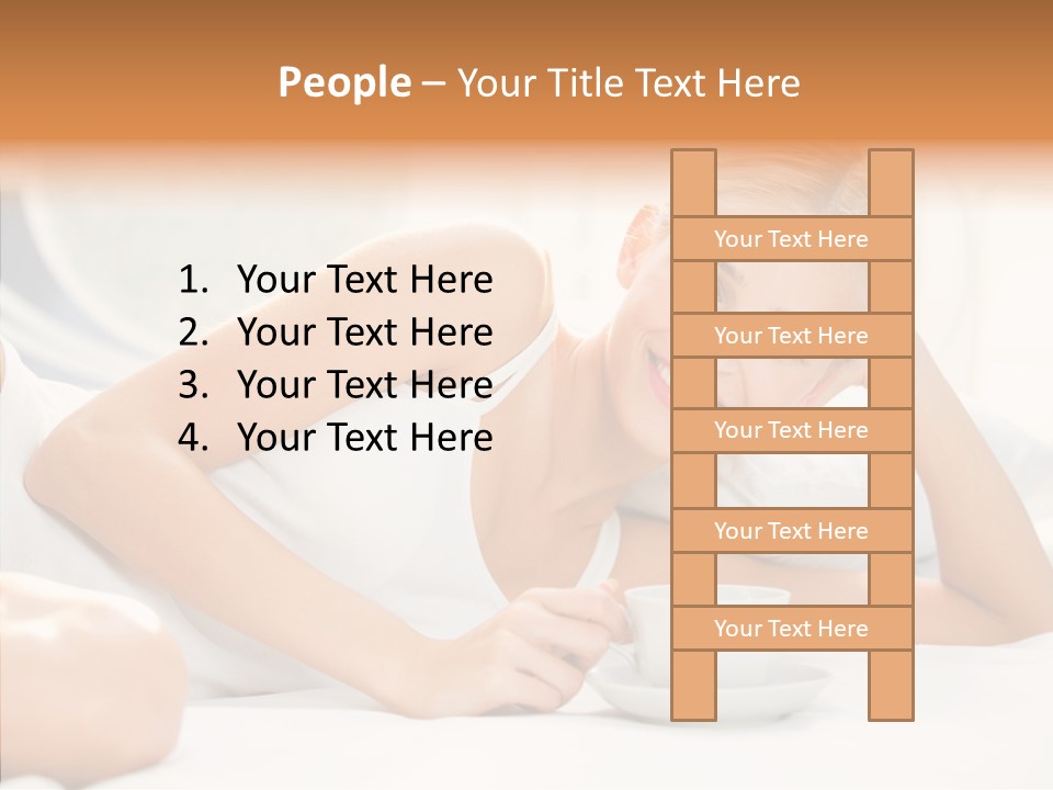Blond Glamorous Sensual PowerPoint Template