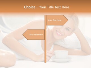 Blond Glamorous Sensual PowerPoint Template