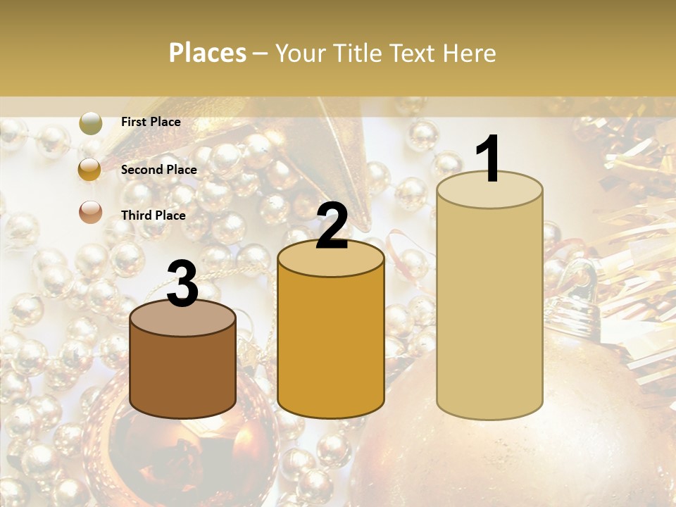 Christmas Winter Gold PowerPoint Template