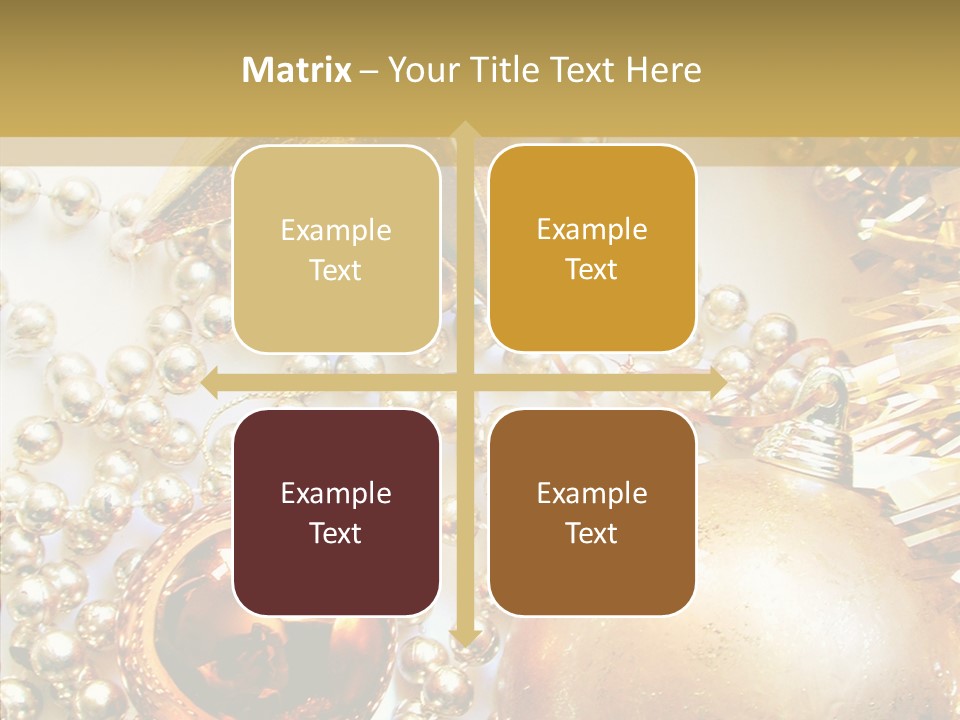 Christmas Winter Gold PowerPoint Template