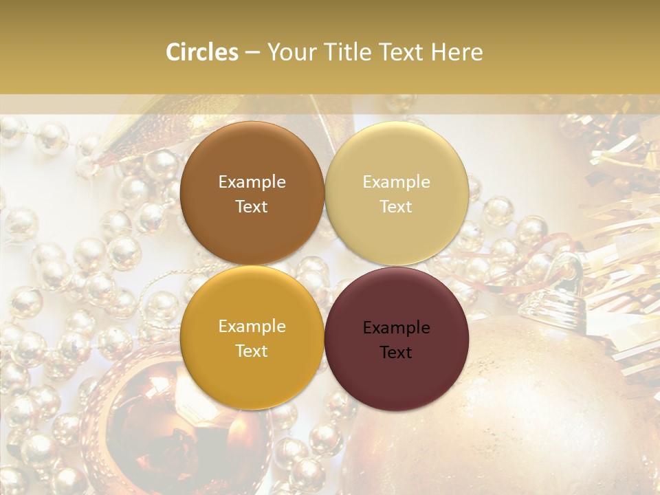 Christmas Winter Gold PowerPoint Template