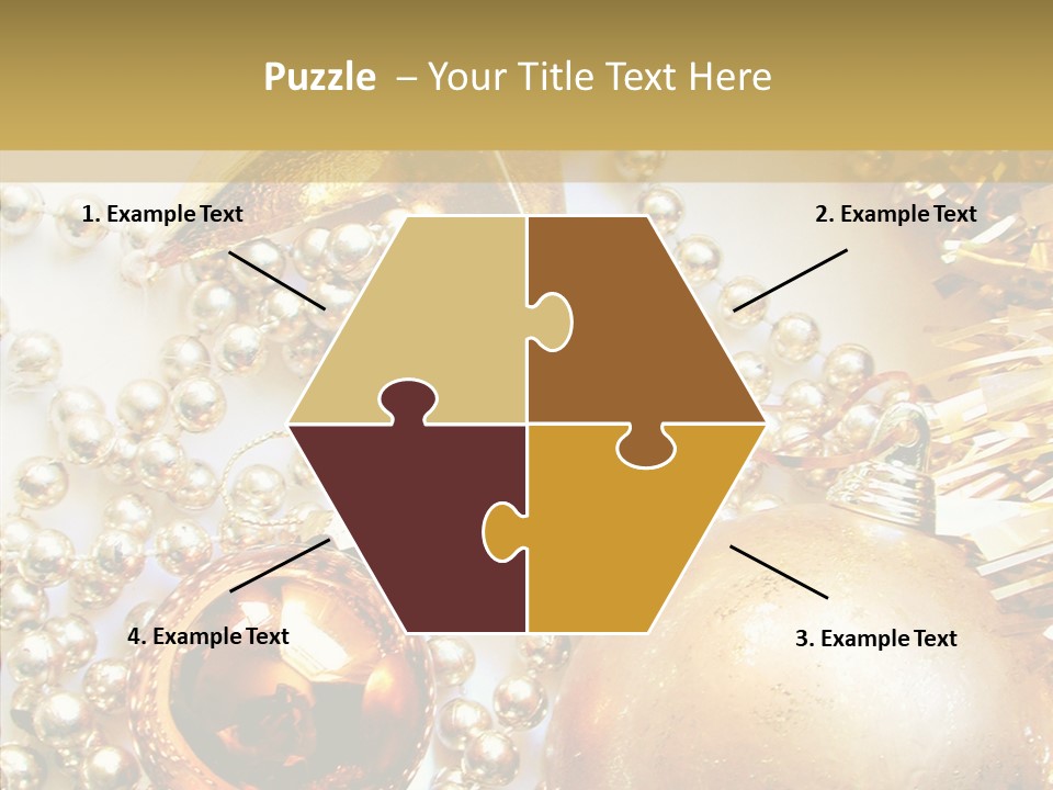 Christmas Winter Gold PowerPoint Template