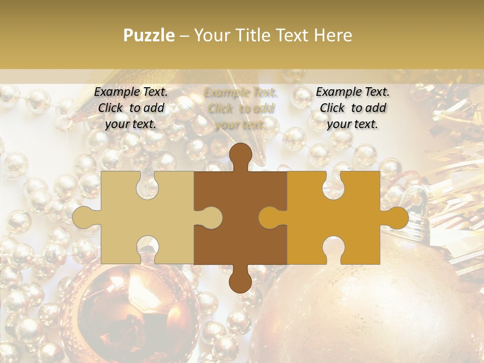 Christmas Winter Gold PowerPoint Template