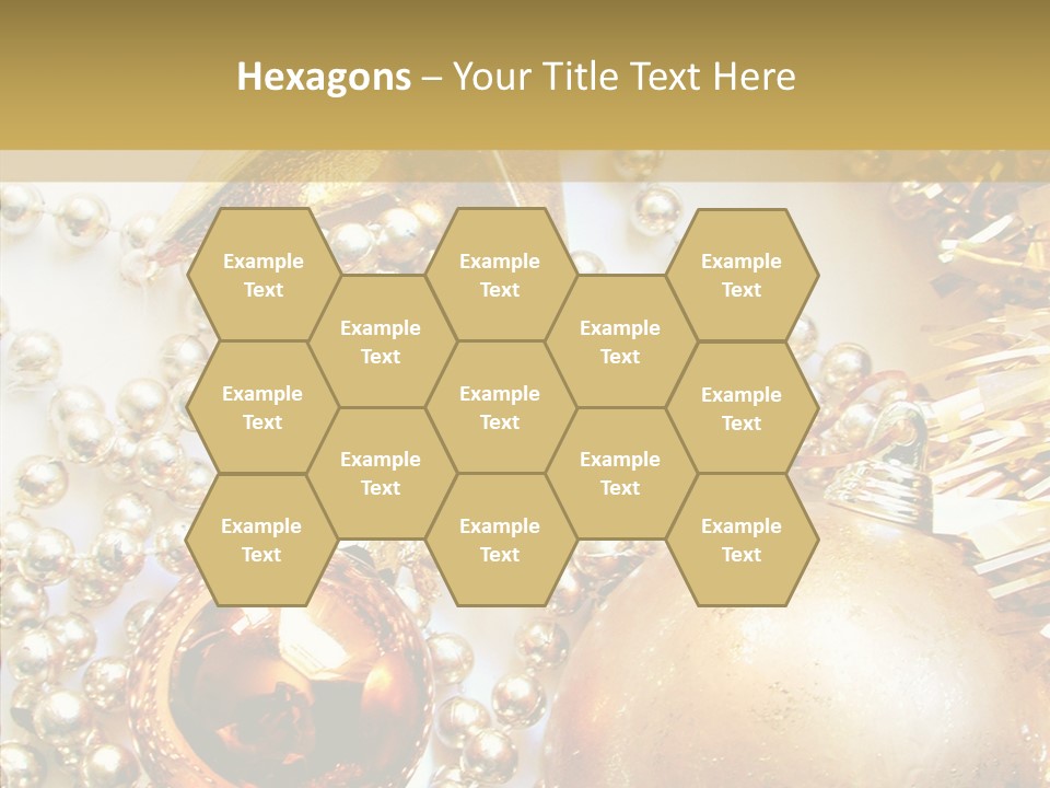 Christmas Winter Gold PowerPoint Template