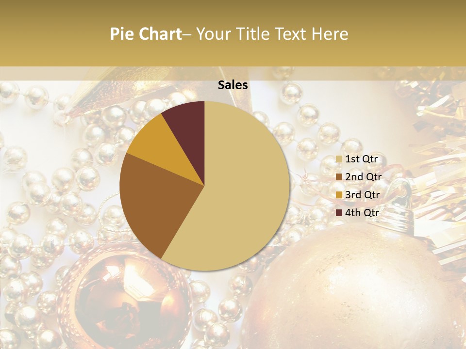 Christmas Winter Gold PowerPoint Template