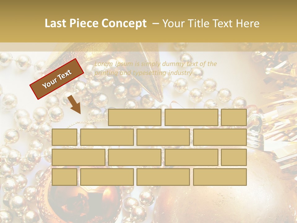 Christmas Winter Gold PowerPoint Template