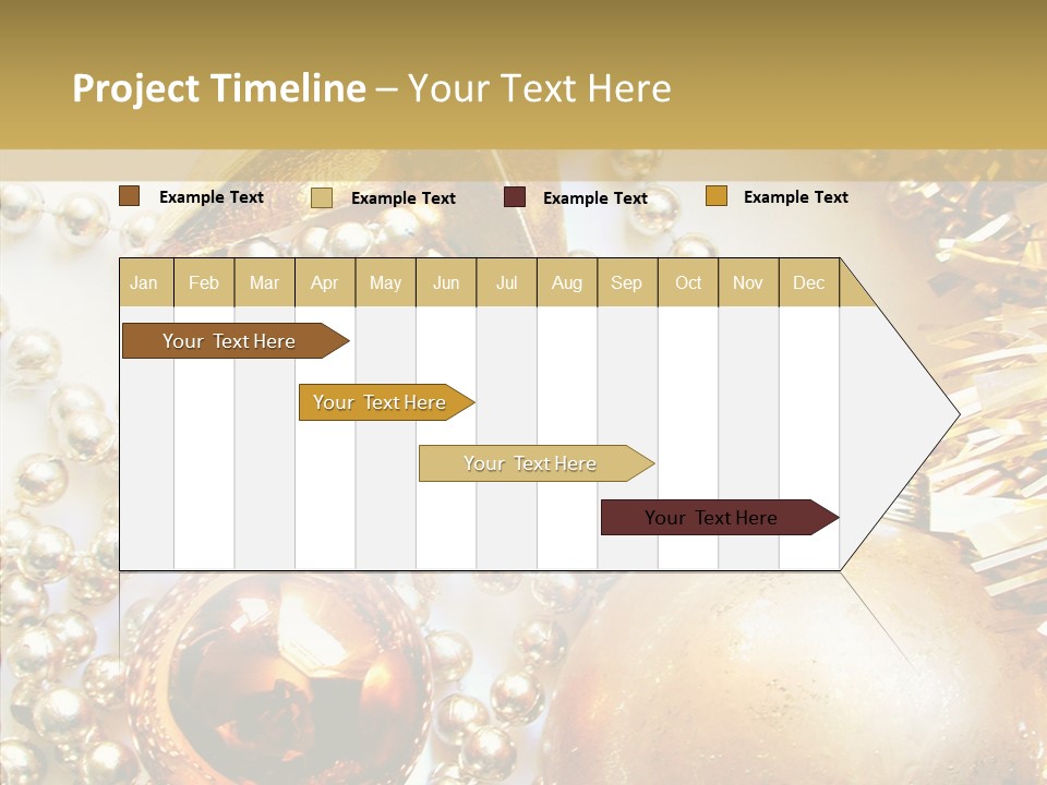 Christmas Winter Gold PowerPoint Template