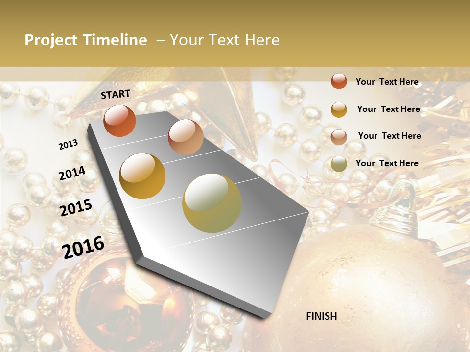 Christmas Winter Gold PowerPoint Template