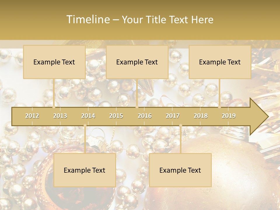 Christmas Winter Gold PowerPoint Template