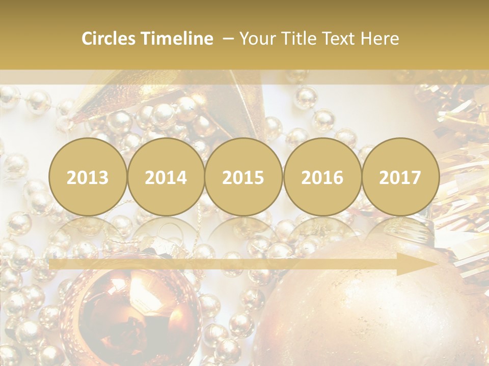 Christmas Winter Gold PowerPoint Template
