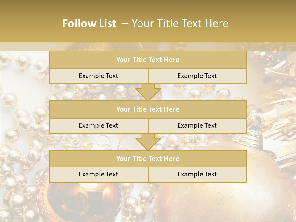 Christmas Winter Gold PowerPoint Template