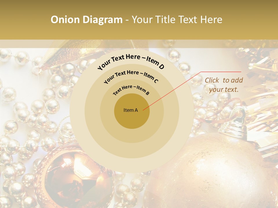 Christmas Winter Gold PowerPoint Template