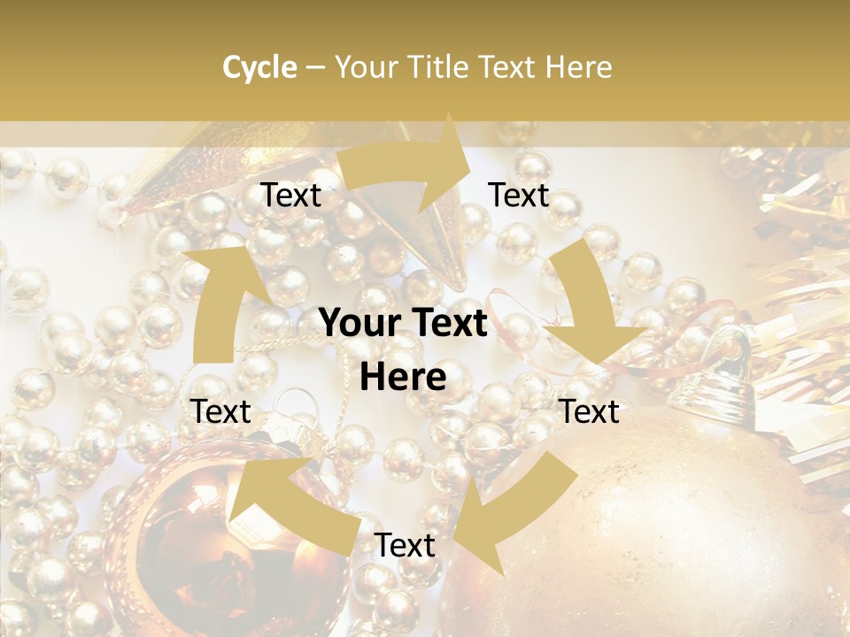 Christmas Winter Gold PowerPoint Template