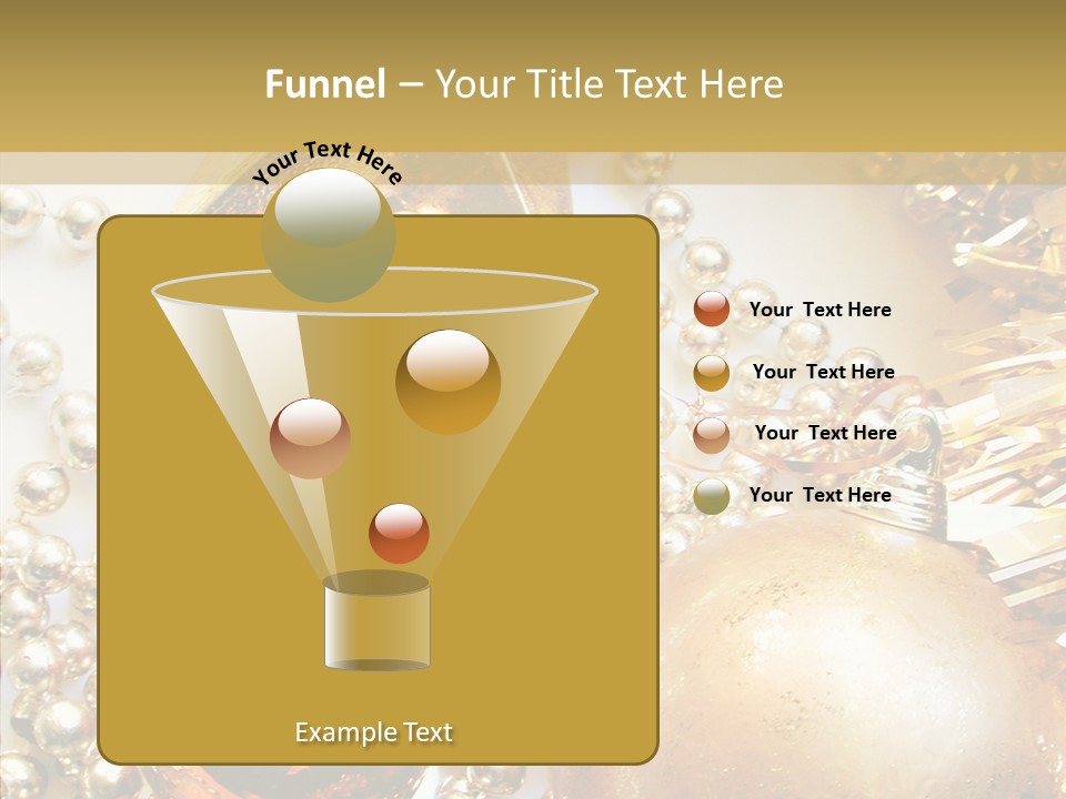 Christmas Winter Gold PowerPoint Template