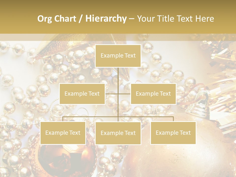 Christmas Winter Gold PowerPoint Template