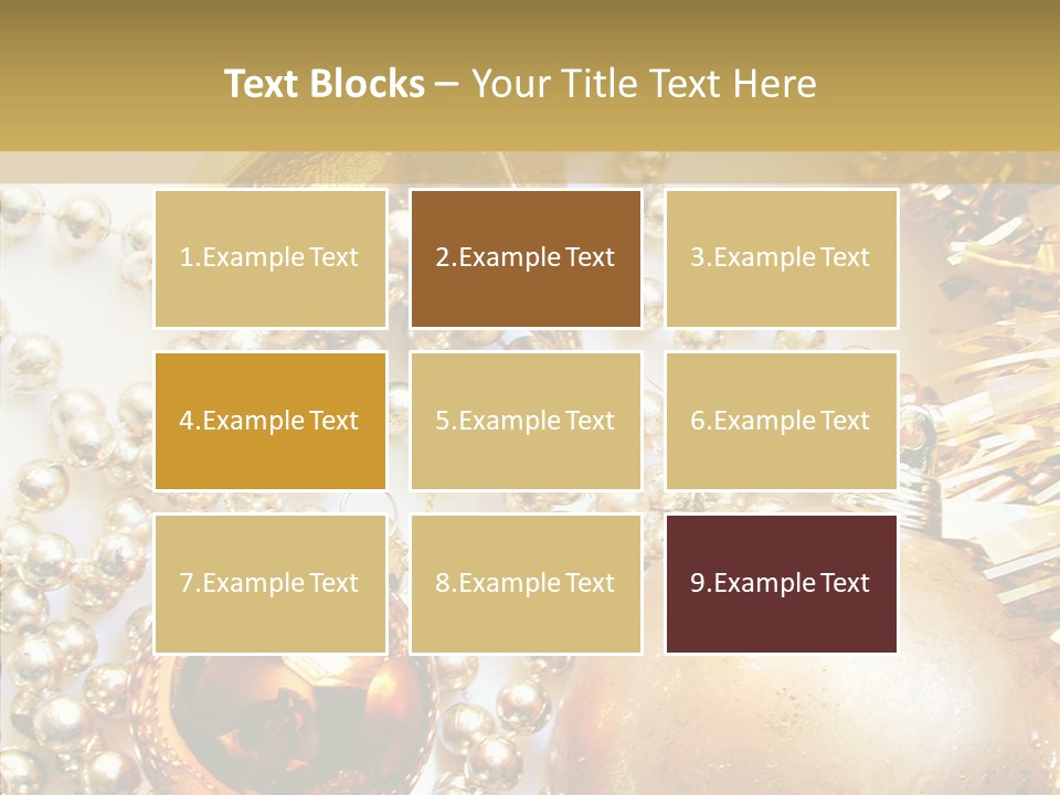 Christmas Winter Gold PowerPoint Template