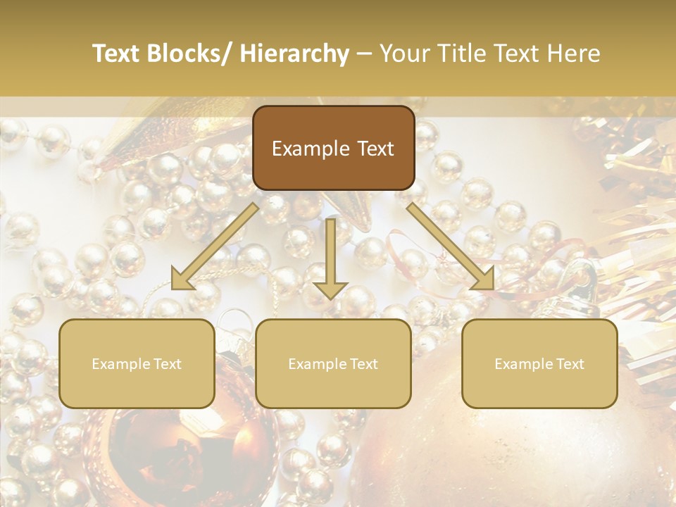 Christmas Winter Gold PowerPoint Template