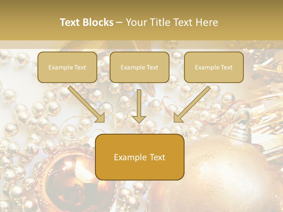 Christmas Winter Gold PowerPoint Template