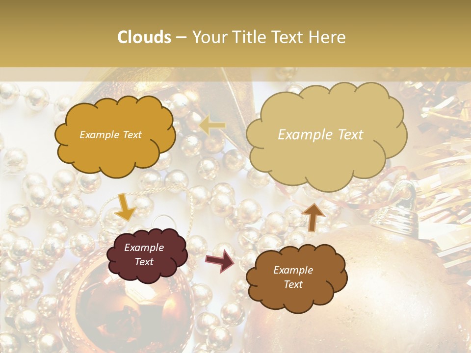 Christmas Winter Gold PowerPoint Template