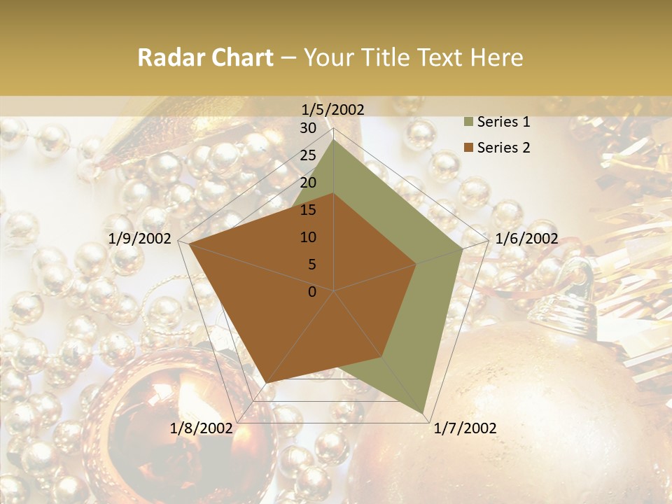 Christmas Winter Gold PowerPoint Template
