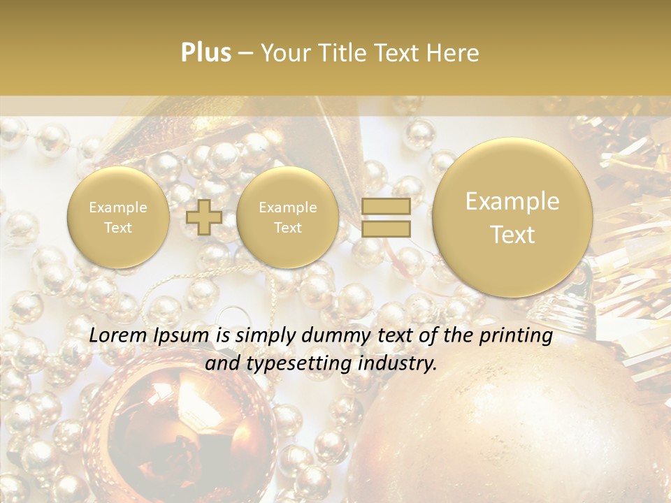 Christmas Winter Gold PowerPoint Template