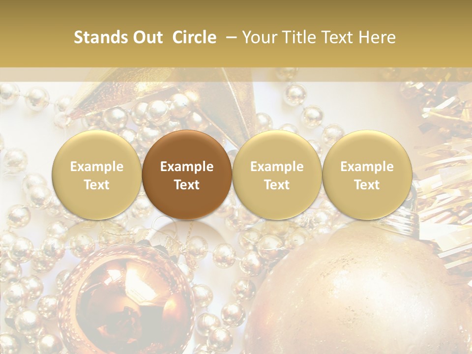 Christmas Winter Gold PowerPoint Template