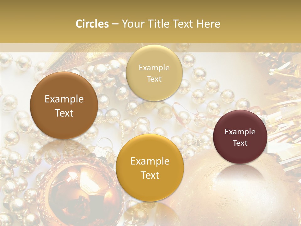 Christmas Winter Gold PowerPoint Template